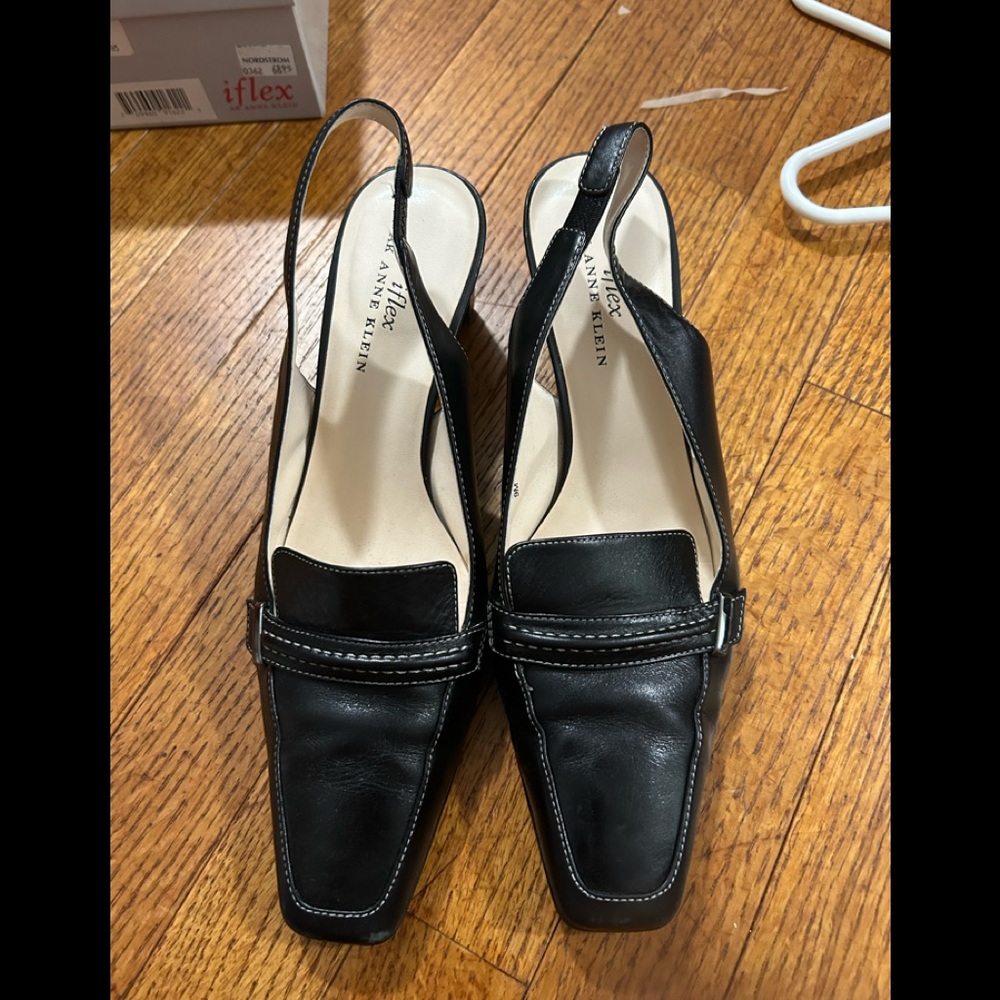 Iflex by Anne Klein strap heel shoes.